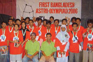 Winner of Astro-Olympiad 2006 at Rajshahi