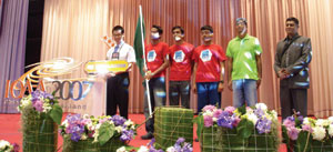 Bangladeshi team at opening ceremony.