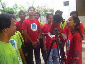 Sky observation at Astro-Olympiad 2006 Final