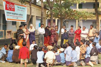 Cultural program by local people and children.